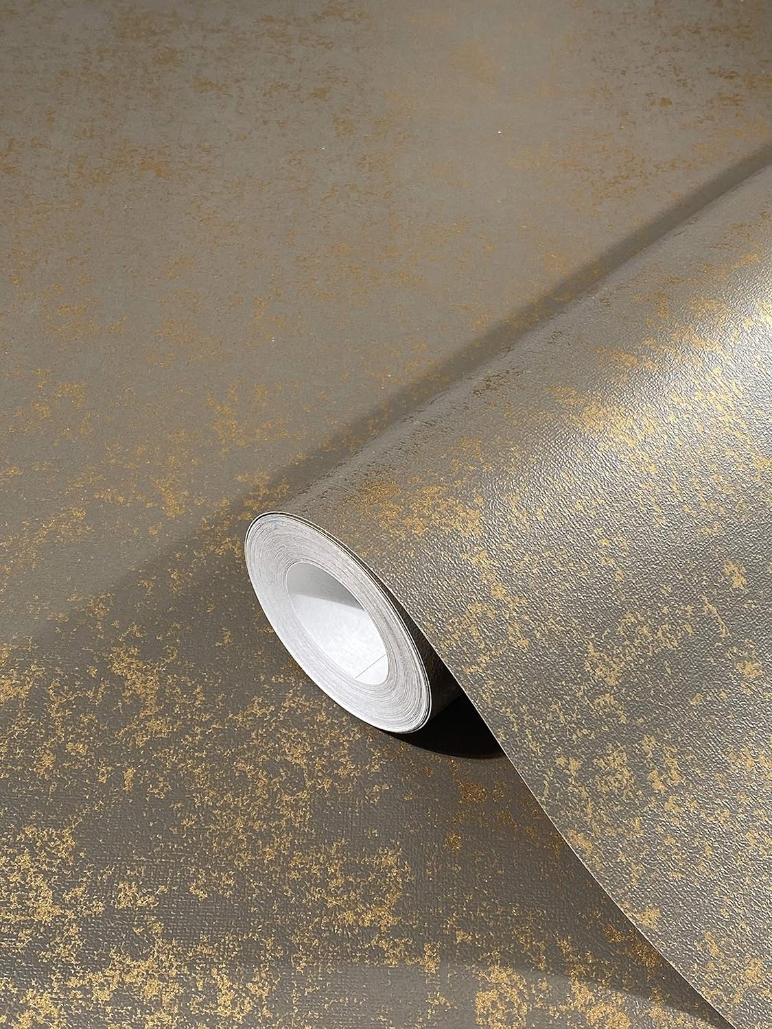 Gold Brown Wallpaper Concrete Look Non-Woven Wallpaper for Living Room or Bedroom Made in Germany 10,05 x 0,53m New 31755