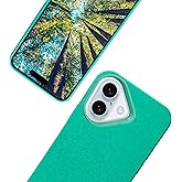 eplanita Eco Mobile Phone Case Compatible with iPhone 16, Plant Fiber, Drop Protection Cover, Durable and Sustainable (Mint, for iPhone 16)