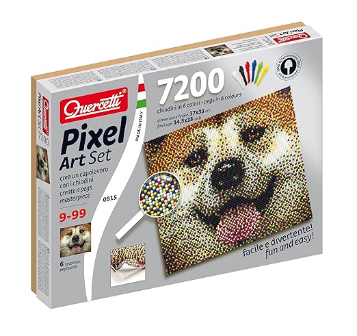 title=Quercetti 00815- Gioco Pixel Art Set 7200 Cane