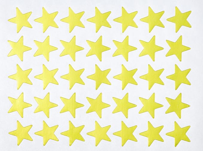 Creation Station Stern-Aufkleber, zum Abziehen, 20 mm, goldfarben, 2.100 Stück