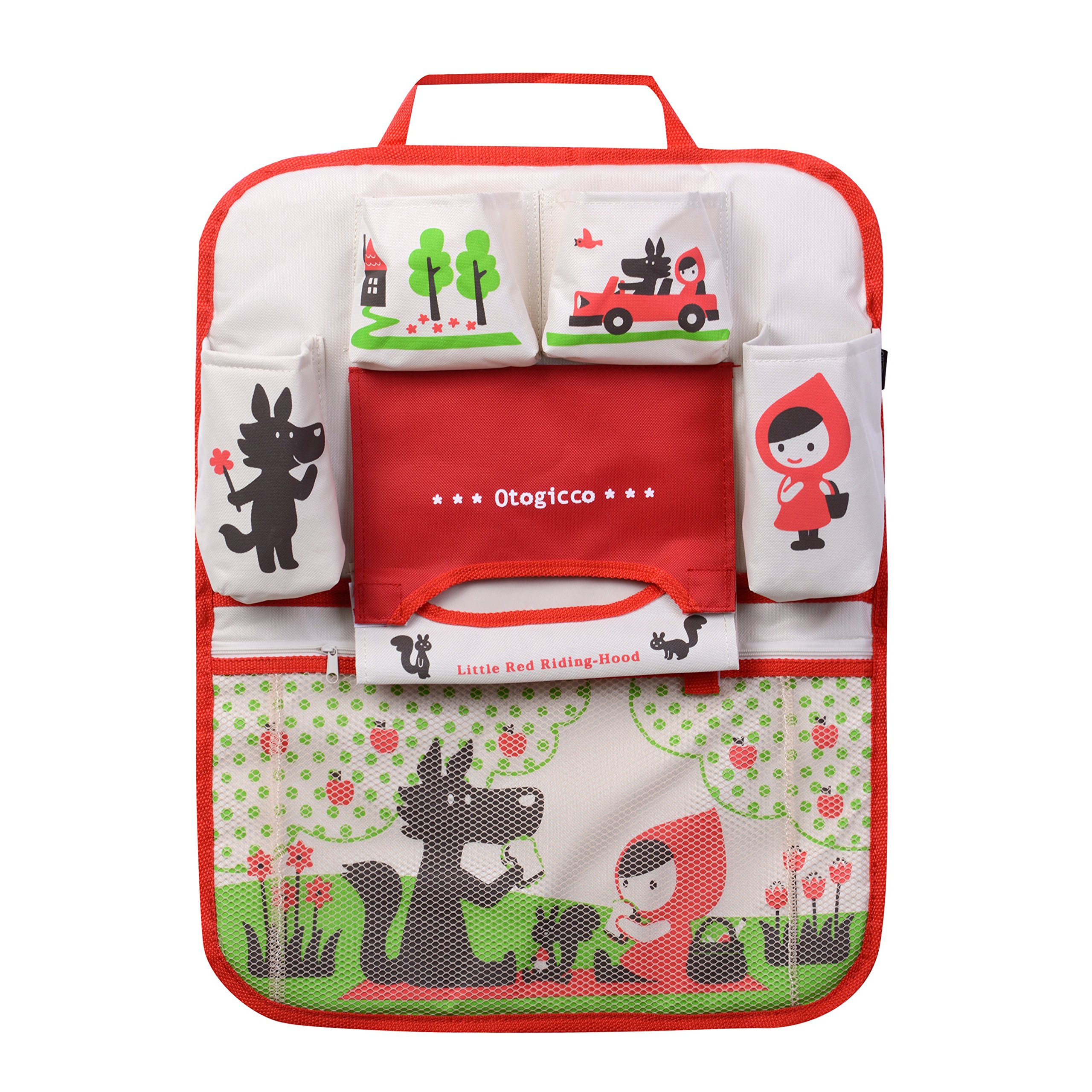 HomDSim Cartoon Car Seat Back Organizer Storage Bags Hanging Car Organizer Bags Pocket for Kids Children (Girl)