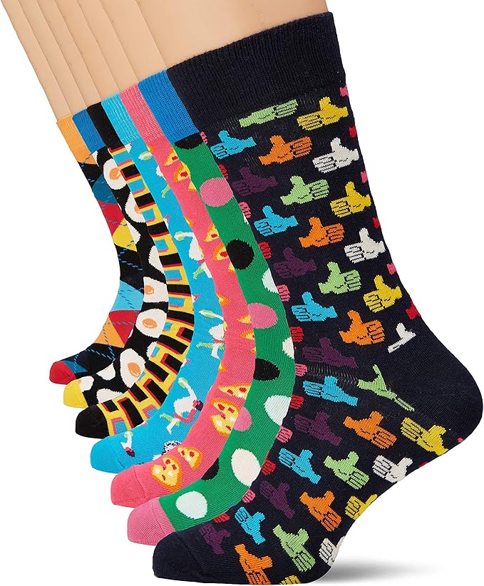 Happy Socks 7Day Gift Box Chaussettes, Multicolore (Multicolore 010