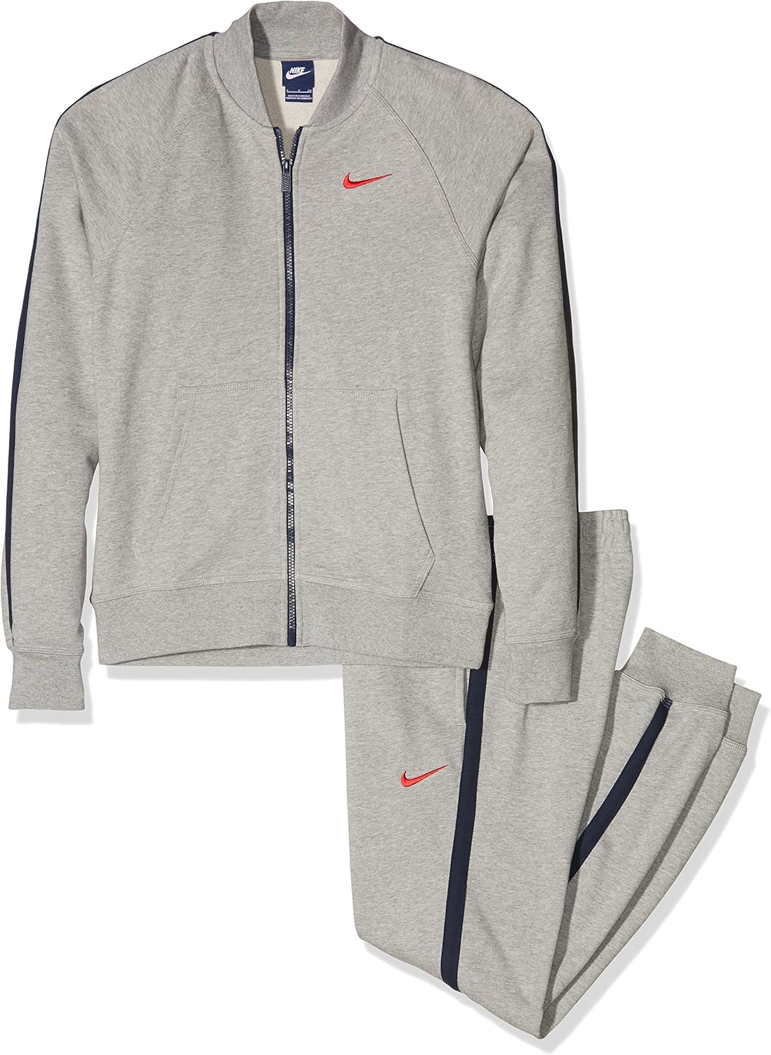 grey nike club tracksuit