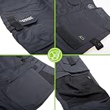 Apache 3D Stretch Holster Trousers Grey Black 32W 29 Leg Workwear view 7