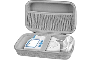 TOCCOOL Fetal Heart Monitor Case, Water-Resistant Fetal Doppler Machine Sturdy Bag Compatible with VCOMIN/Contec/IBEET/Dsfew, Pregnant Woman Monitor (Grey, Impact-Resistant)