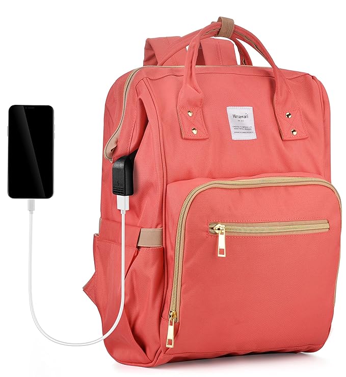 Himawari Diaper Bag MultiFunction Waterproof Travel Backpack with USB