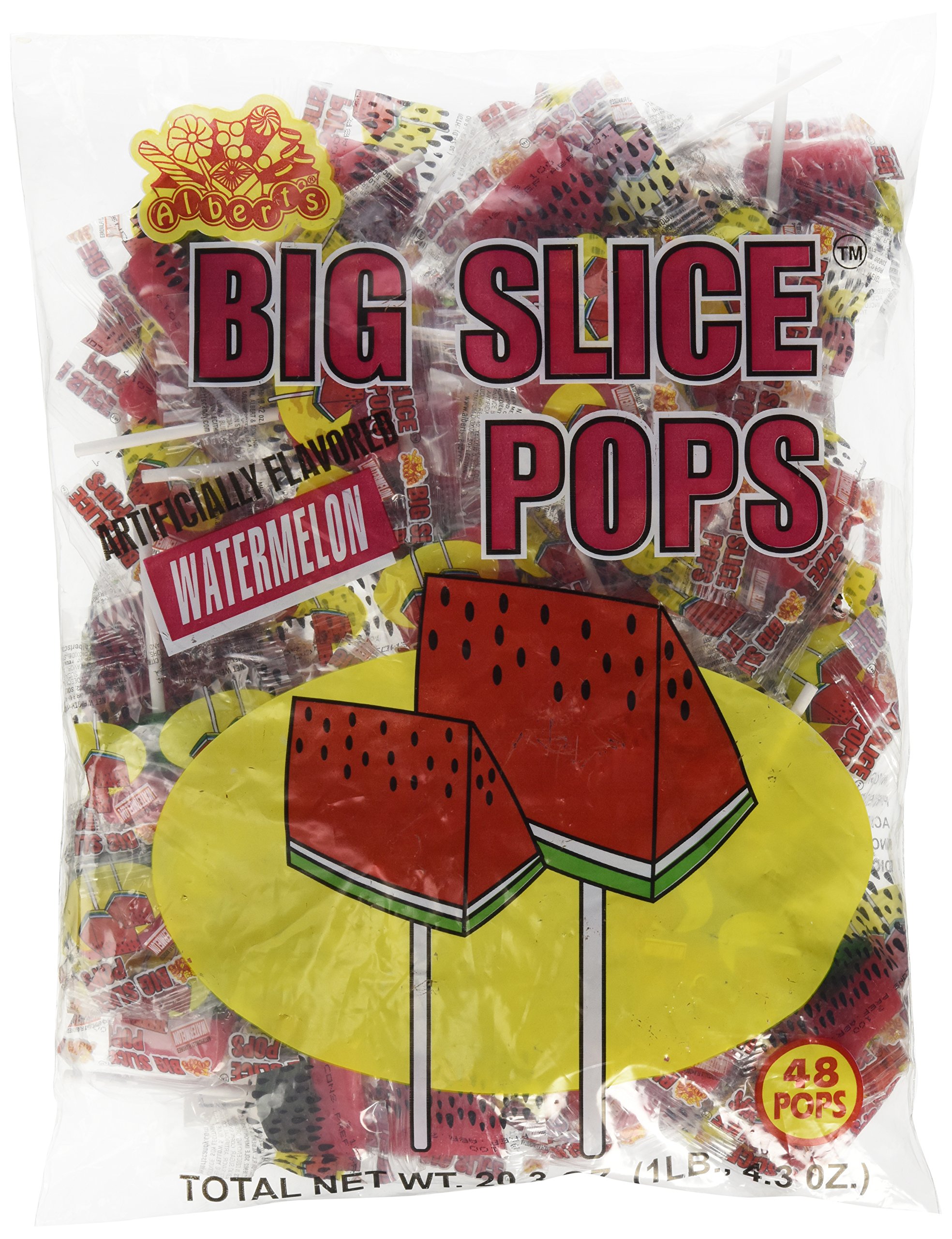 Big Slice Lollipops Watermelon Flavor (48 count) 691043164257 eBay