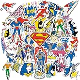 Heroes League Stickers Pack, Superhero Decals for Laptop,Legends Sticker Hero Character, Water Bottles Stickers for Luggage, Skateboard, Guitar, Scrapbooking (50pcs-Style 2)
