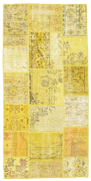 Carpetvista Patchwork Teppich 100x200 Moderner Teppich Amazon De