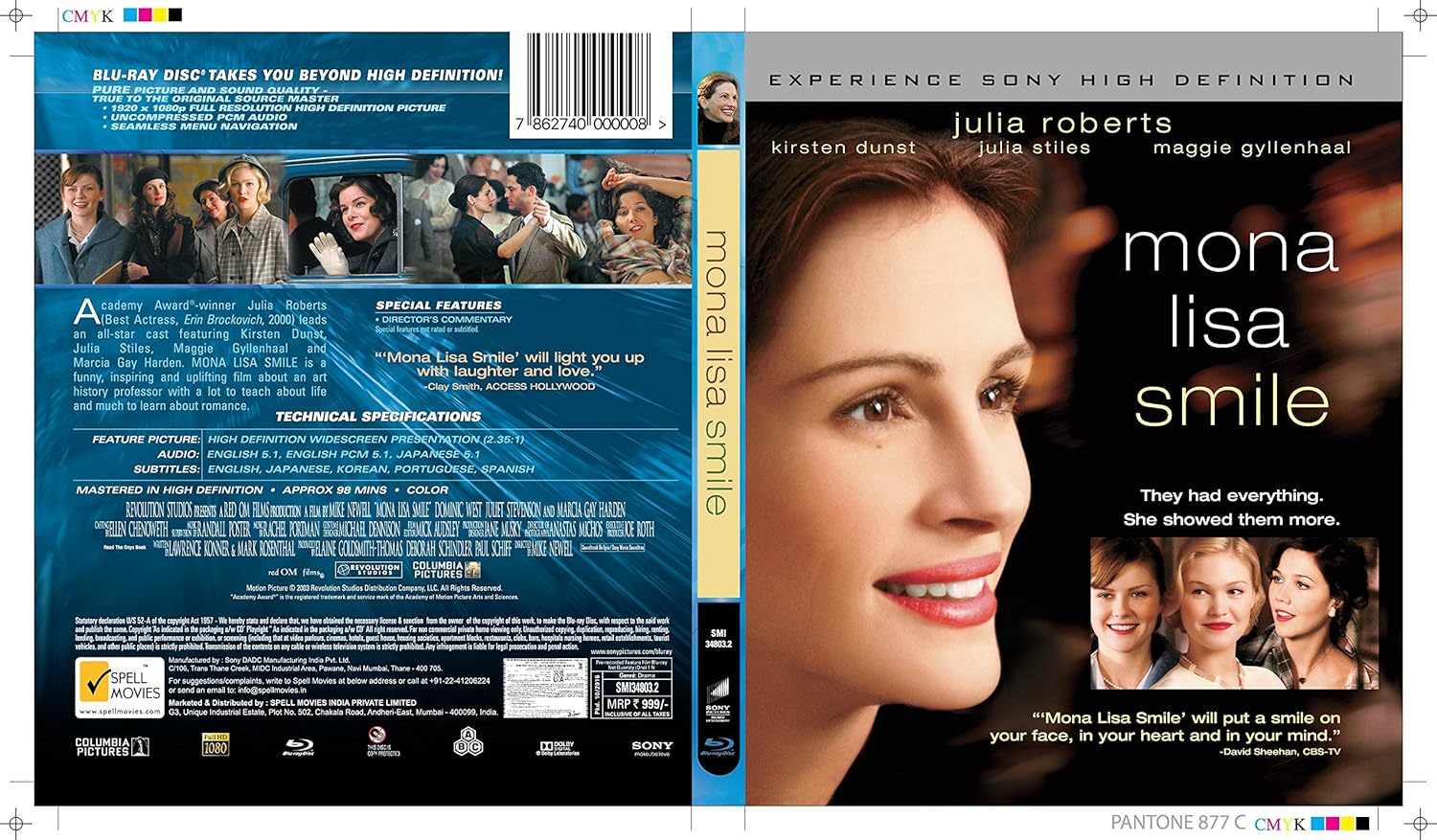 Amazon In Buy Mona Lisa Smile Dvd Blu Ray Online At Best Prices In India Movies Tv Shows