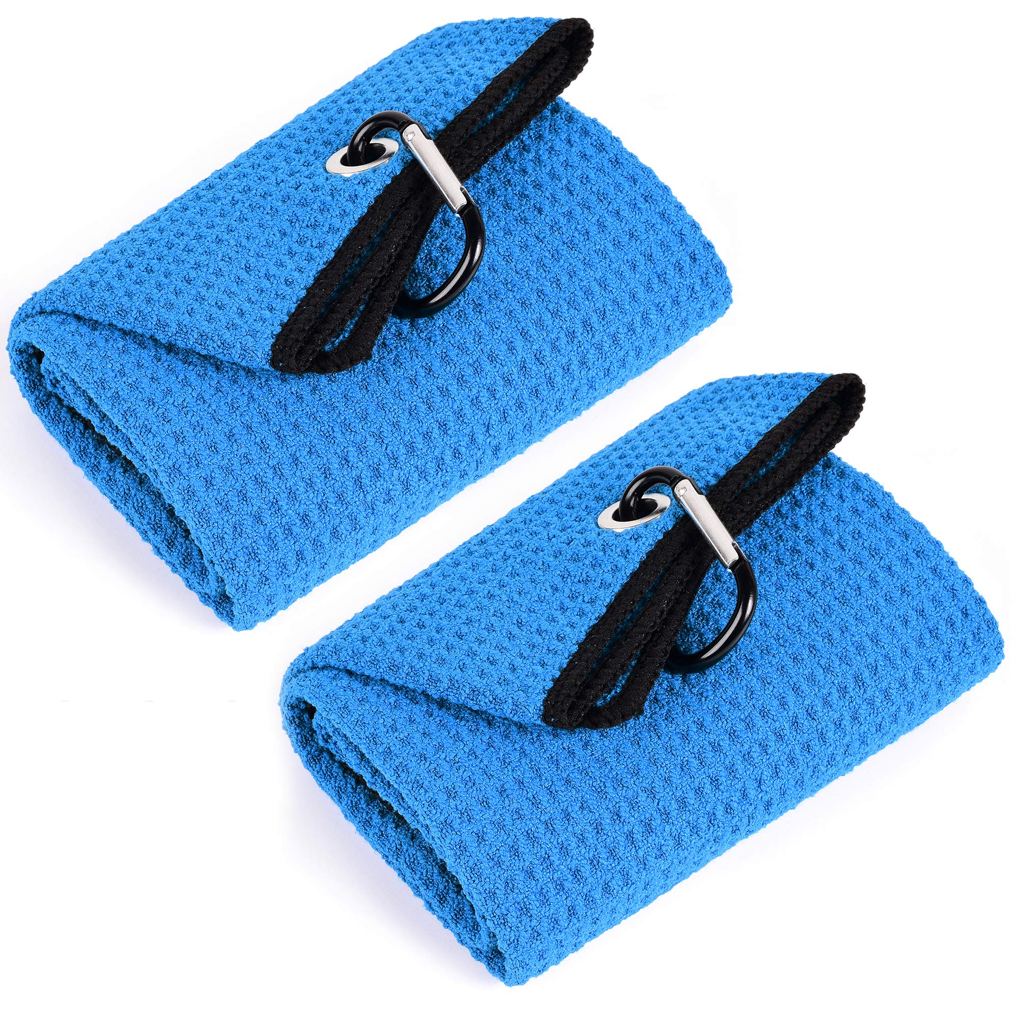 Mile High Life Golf Towel | Tri-fold Waffle Towels | Premium Microfiber Fabric | wiith Heavy Duty Carabiner Clip