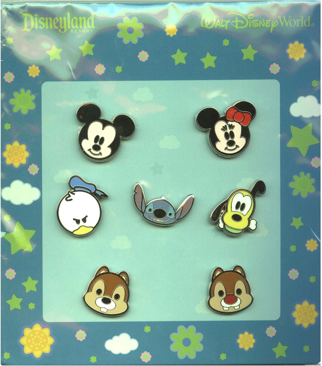 Disney Mini Pin Collection Cute Characters Faces (V 2