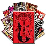 HK Studio Vintage Posters of Rock Music | Self-Adhesive Vinyl Decal Indie Posters for Room Aesthetic 90s | Old School, Retro 