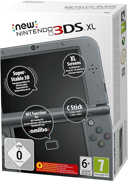 Console New Nintendo 3DS XL métallique noir Amazon.fr Jeux vidéo