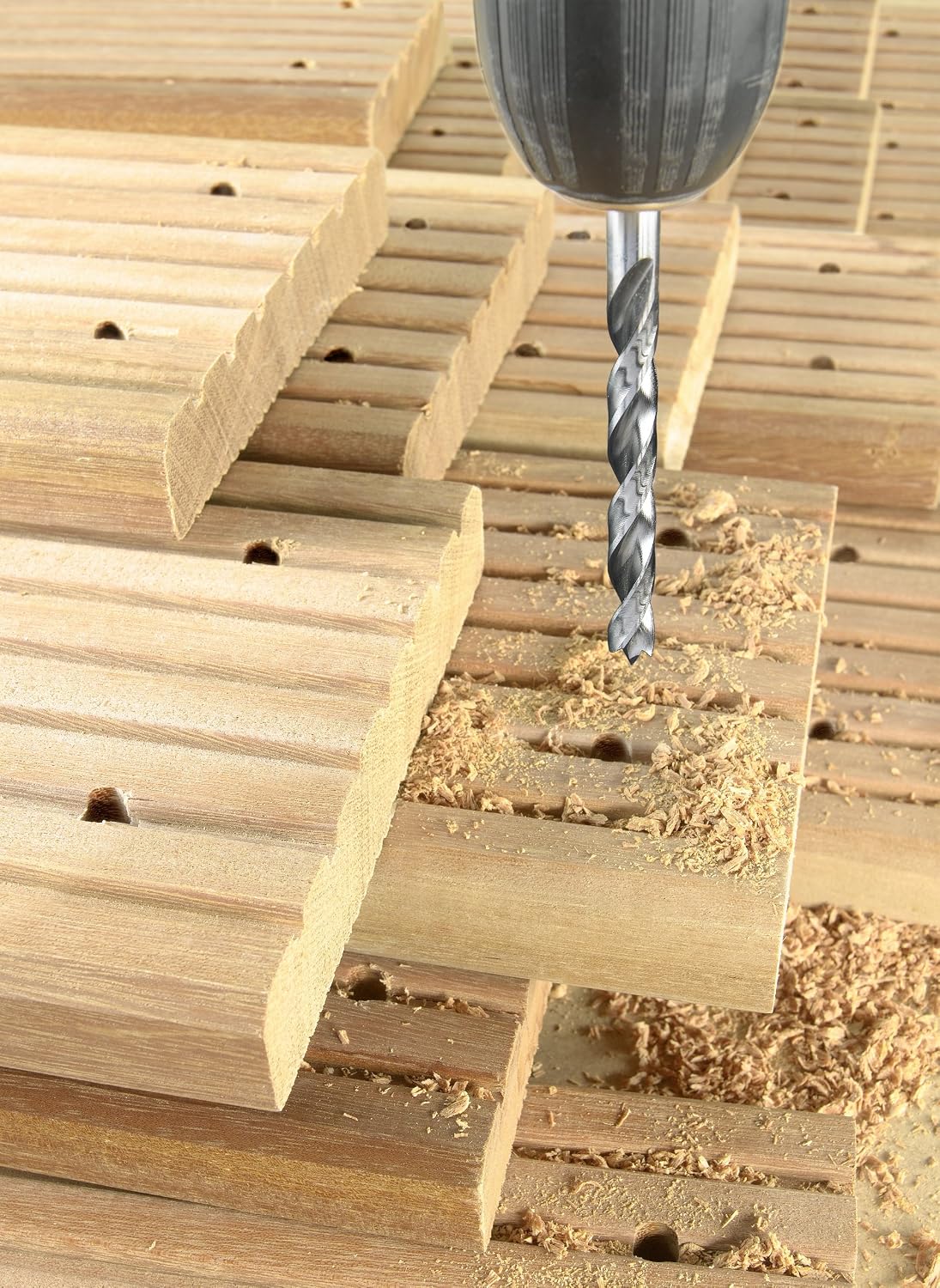 kwb Hardwood Drill diameter 8 Mm with Long Tool Life, Clean Drill Holes, Twin-Land Flute Design and High Precision - Image 4