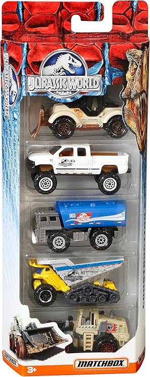 matchbox jurassic world 5 pack