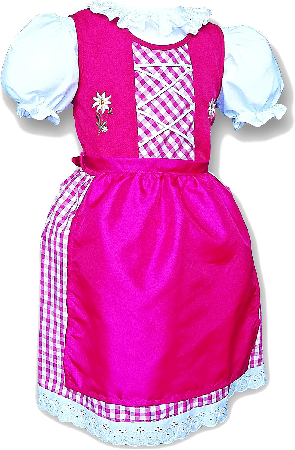 Vestido Tradicional Alemán A Cuadros De Alta Calidad, Traje Dirndl De