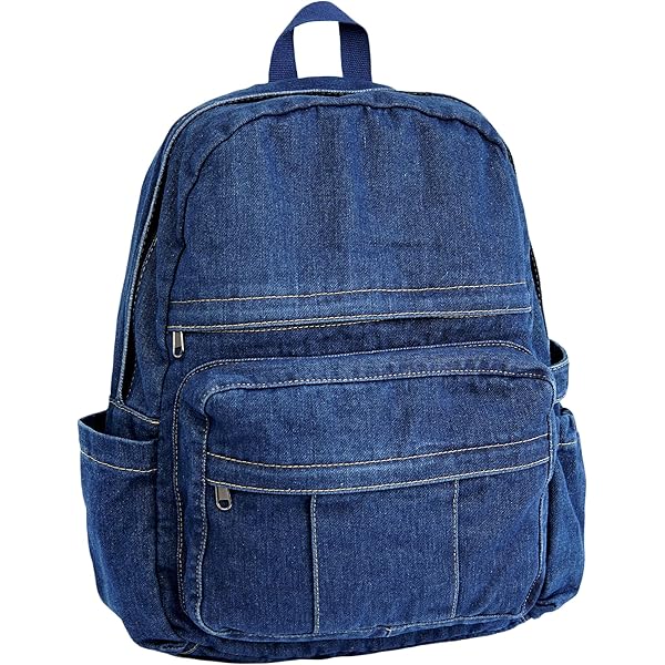 8911 Fashion Denim Backpack Purse Casual Daypack Large Capacity Jeans Amazon.com: Alice Fan Fashion Denim Backpack Purse for Women  main image 4