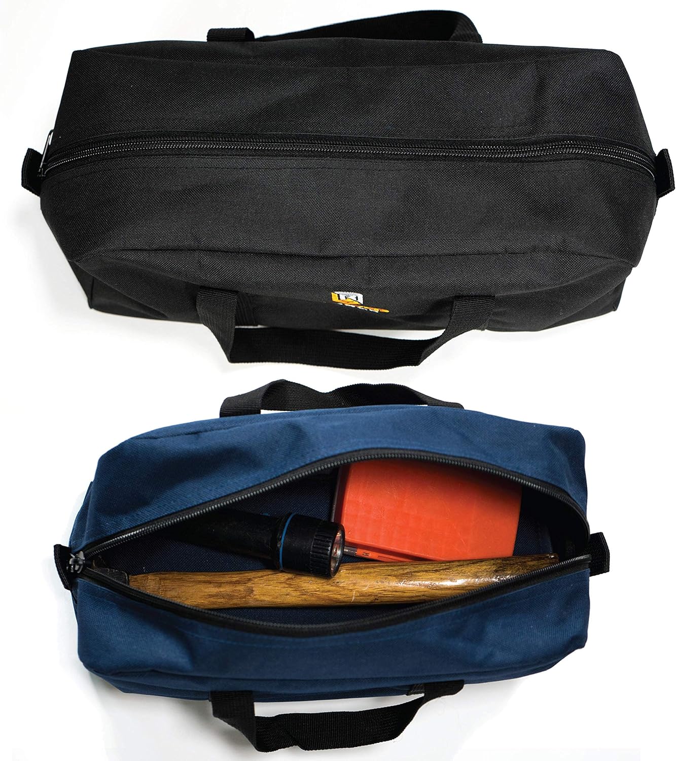 Rugged Tools Tool Bag Combo - Includes 1 Small & 1 Medium Toolbag - Organizer Tote Bags for Electrician, Plumbing, Gardening, HVAC & More - - 
