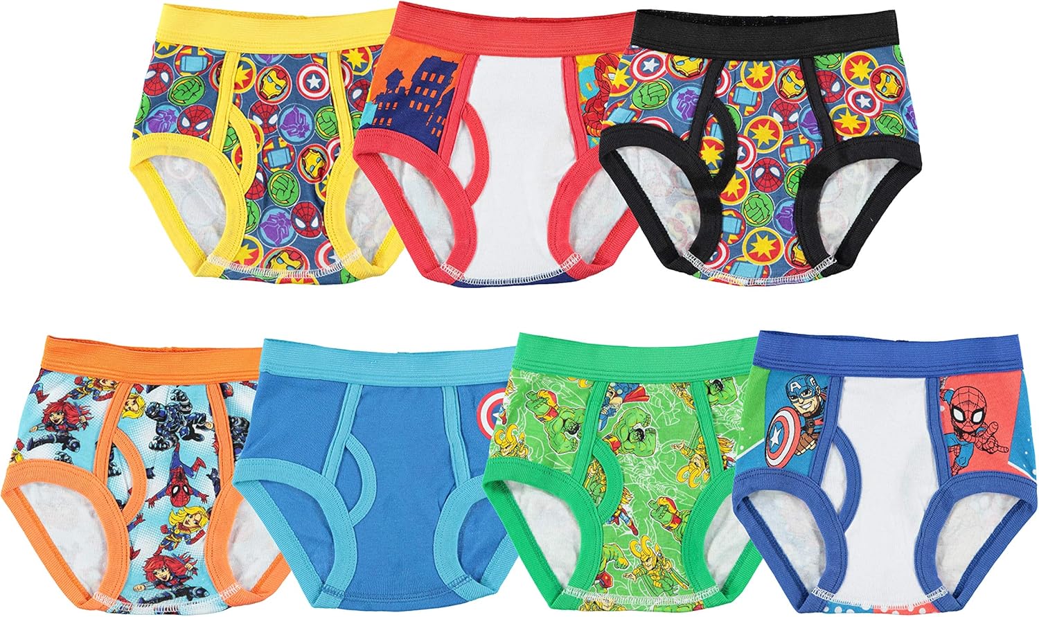 Marvel Hero Toddler Boy Briefs in 7pk: Clothing