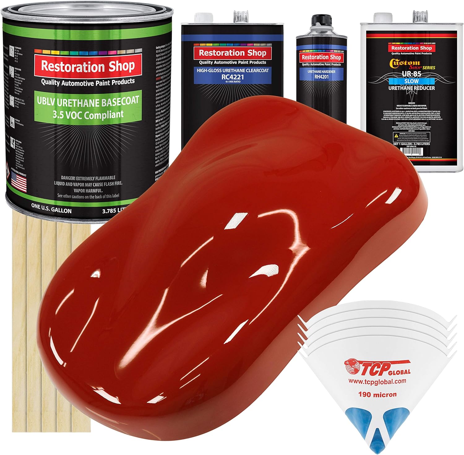 Restoration Shop Candy Apple Red Low VOC Urethane