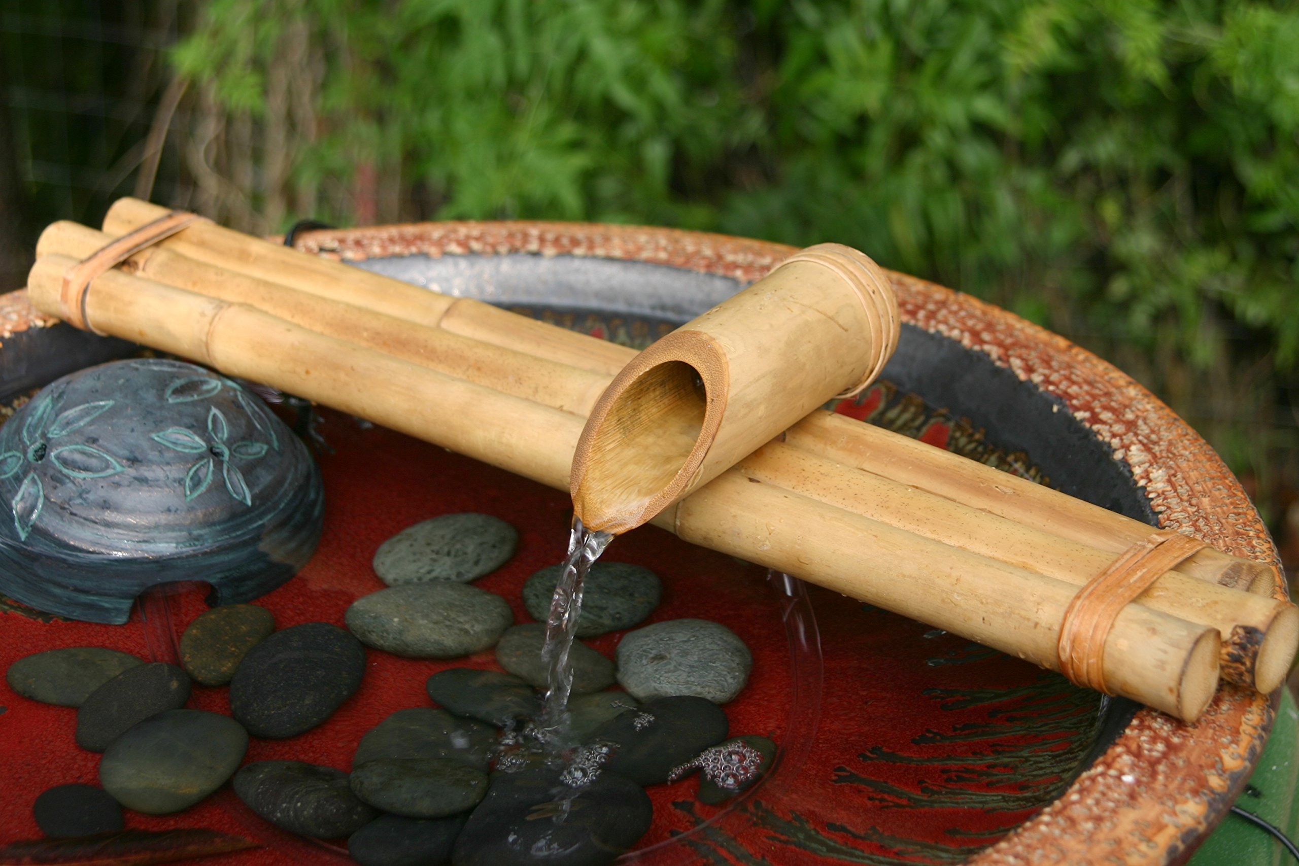 Bamboo Accents Zen Garden Water Fountain Spout, Complete Kit includes