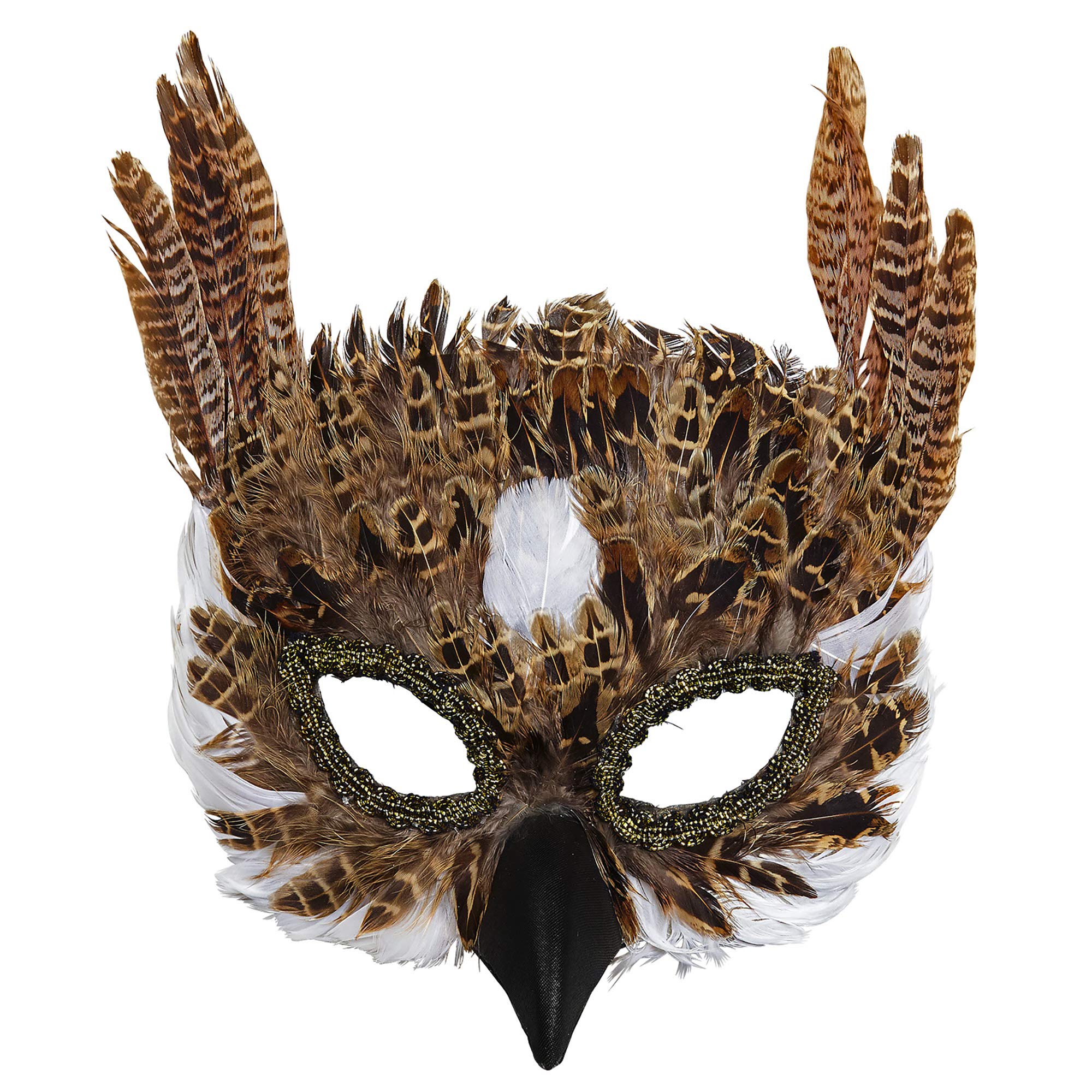 Widmann Srl Owl Mask for Adult Domini, Multicoloured, WDM07788