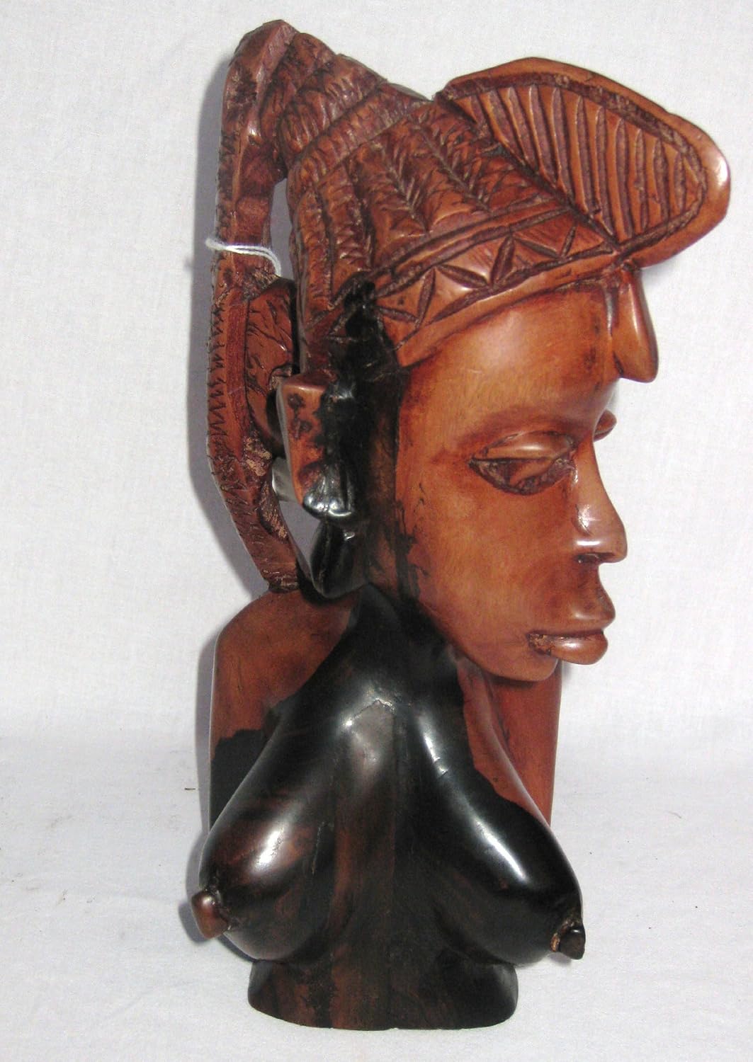 African ebony wood sculpture, carving 27cm Amazon.co.uk Kitchen & Home