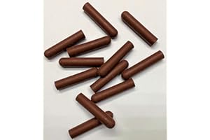 dexierp Protection Force Round Cap for 1/4 inches 6.5mm OD X 38 mm Length (Pack of 50) Pipe Post Tube End Cover 1/4-20 UNC 1/4-28 UNF Screw Thread Protectors Elastic Rubber