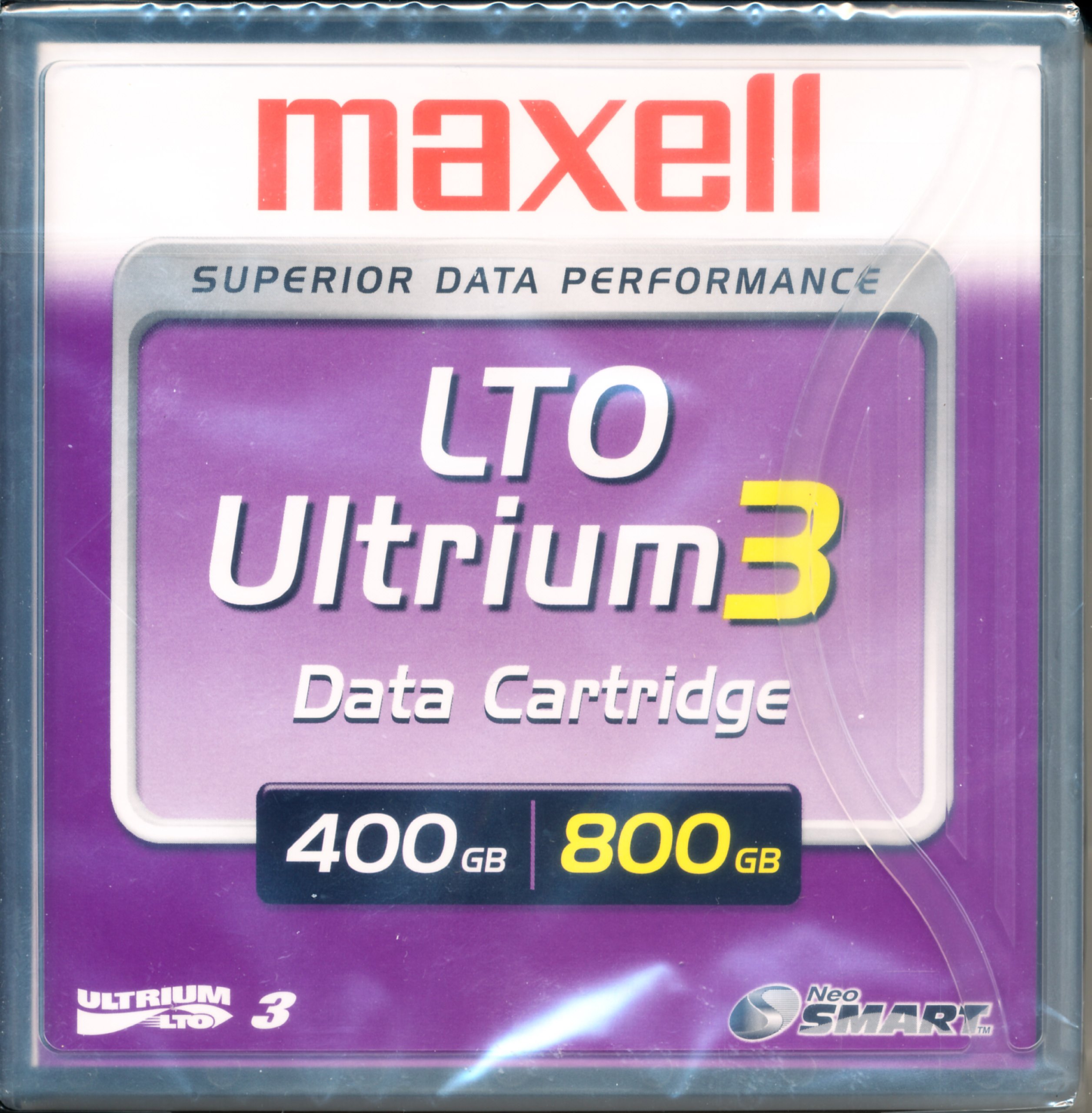 Maxell 22919500 LTO-3 Ultrium 400/800GB Tape Cartridge - Single