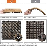 Yaheetech 27 Pcs Decking Tiles 30x30cm Interlocking Outdoor Flooring Natural view 6