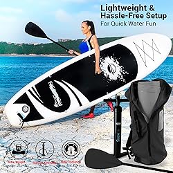 SereneLife Inflatable Stand Up Paddle Board