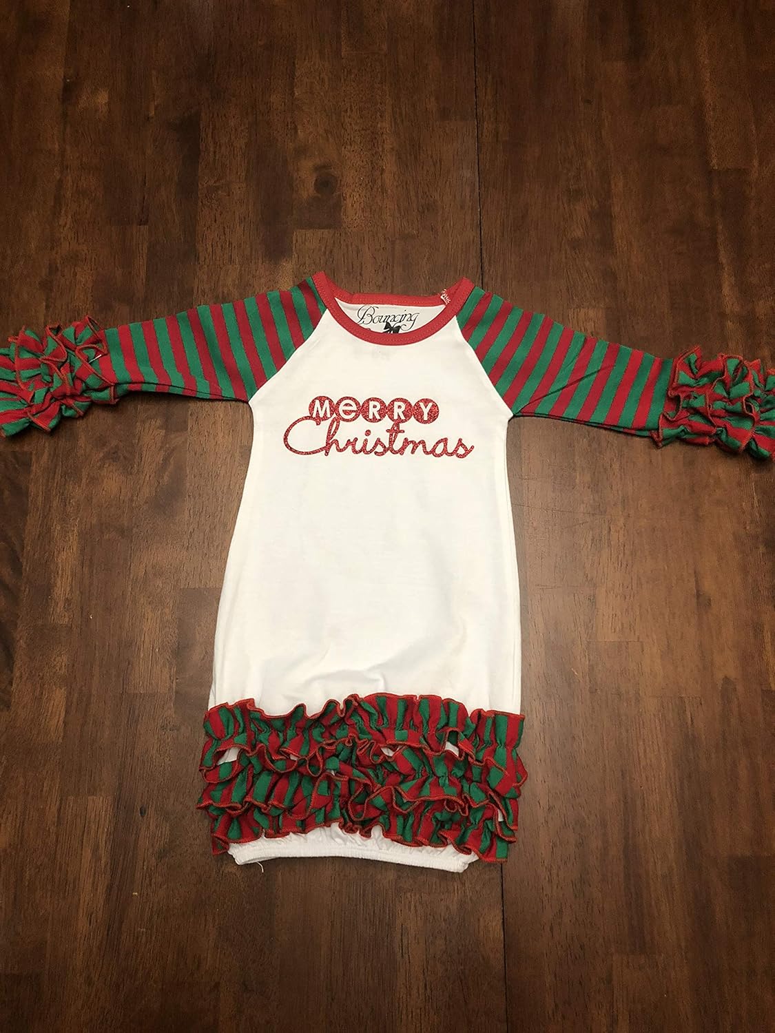 baby christmas gown