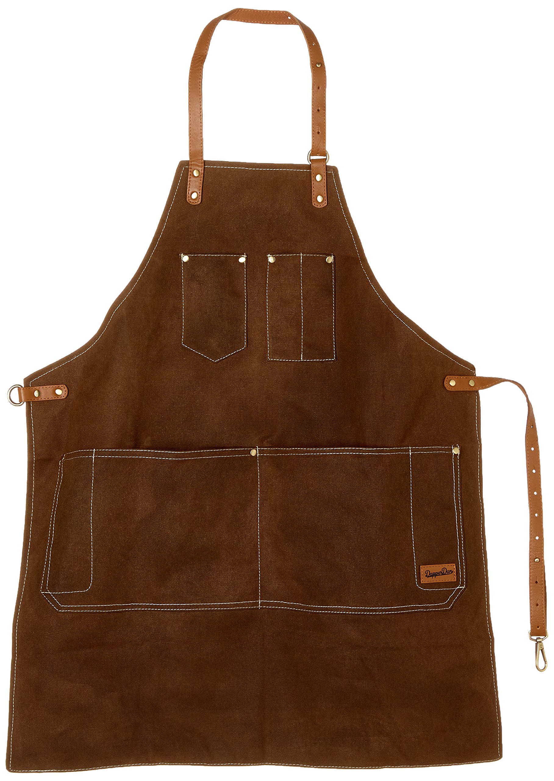 Dapper Dan Apron Barber Chocolate, Black, Standard