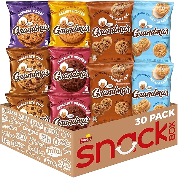GRANDMA’S COOKIES, VARIETY PACK, (PACK OF 30)