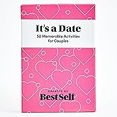 BestSelf It's A Date - 52 Memorable Date Ideas for Couples - A Fun Date Night Card Game to Add to Your Couples Games Collection.