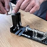 Trend Pocket Hole Kit Dual Column Jig Face Clamp HSS Drill Bit 100 Screws view 7