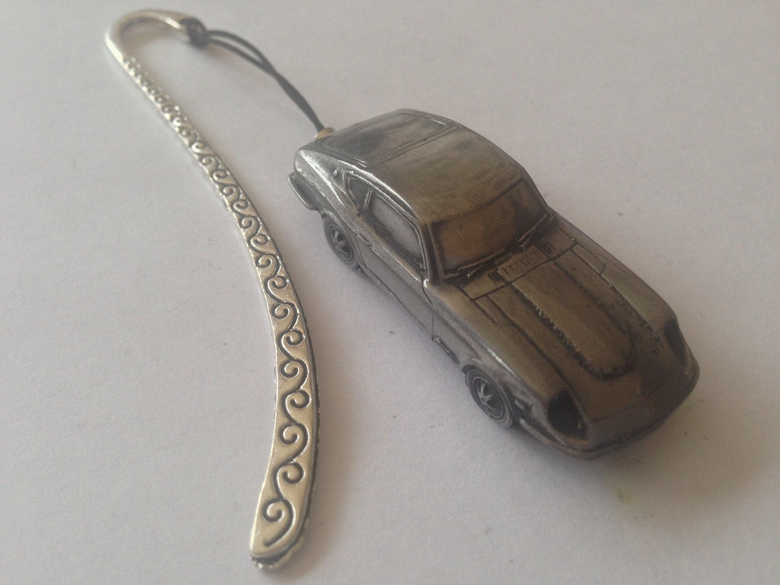 Datsun 240 Z FULL CAR on a Pattern Bookmark with cord ref56