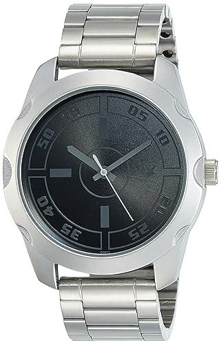 Men Watch, 2 Colors Fashionable Metal Waterproof Quartz Movement Watch with Adjustable Stainless Steel Watch Strap(A)