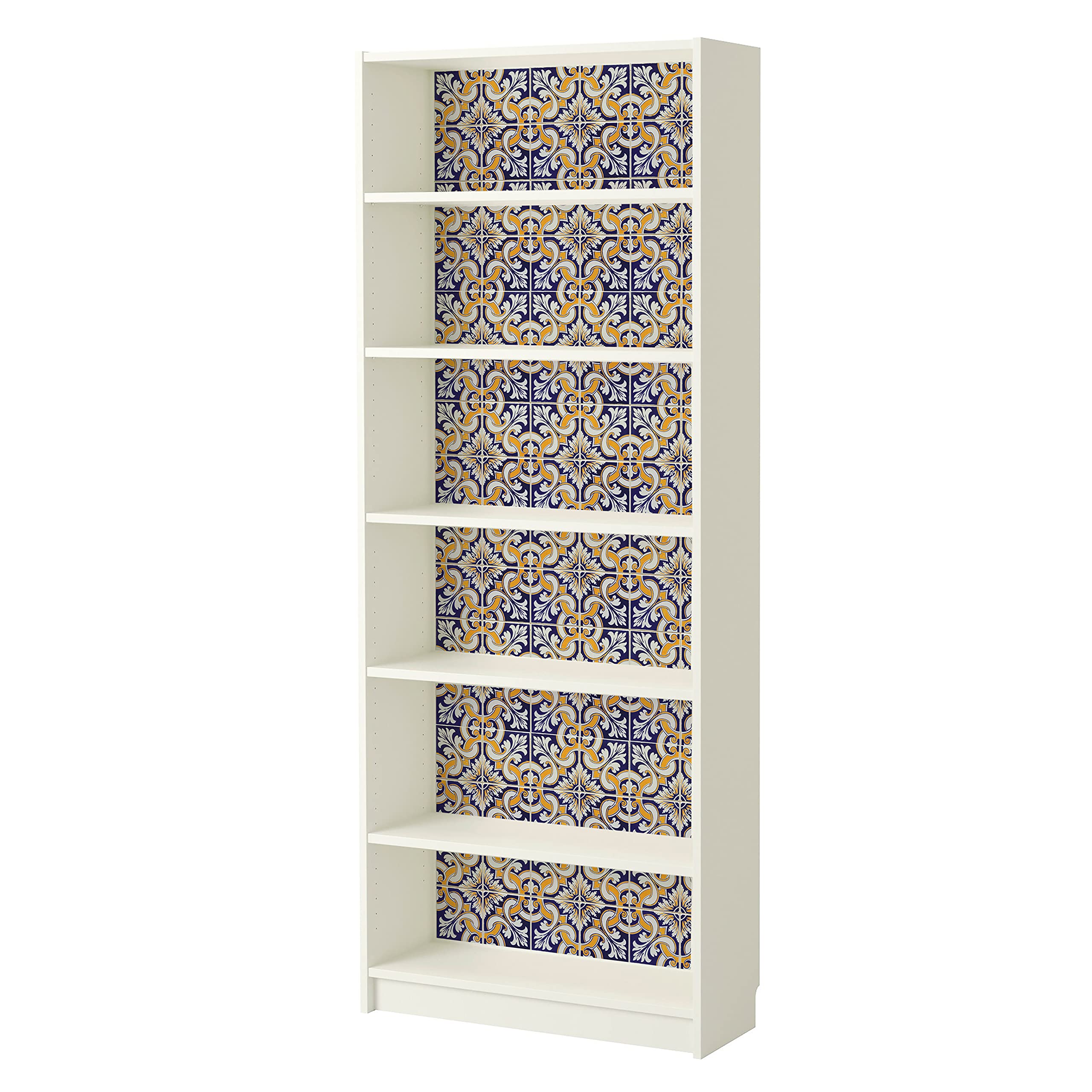 WALPLUS Talavera Tiles Wall Sticker, Vinyl, Multi-Colour, 63.5 x 63.5 x 5 cm