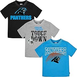 Gerber Unisex Baby NFL 3 Pack Short Sleeve Fan Tee