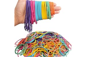 AMUU Rubber Bands Assorted Size Multicolor 0.5 lb size#16,size19,size33,size64,size117,size 4.8in