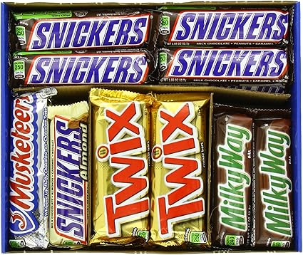 Amazon Com Mars Chocolate Bar Variety Pack 55 Ounce 30 Count