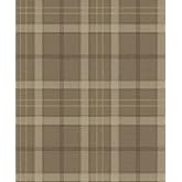 NextWall Seabrook Designs Tailor Plaid Prepasted Wallpaper (Cafe Latte)