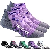 Thirty48 Compression Low Cut Running Socks for Men and Women | 15-20mmHg Compression
