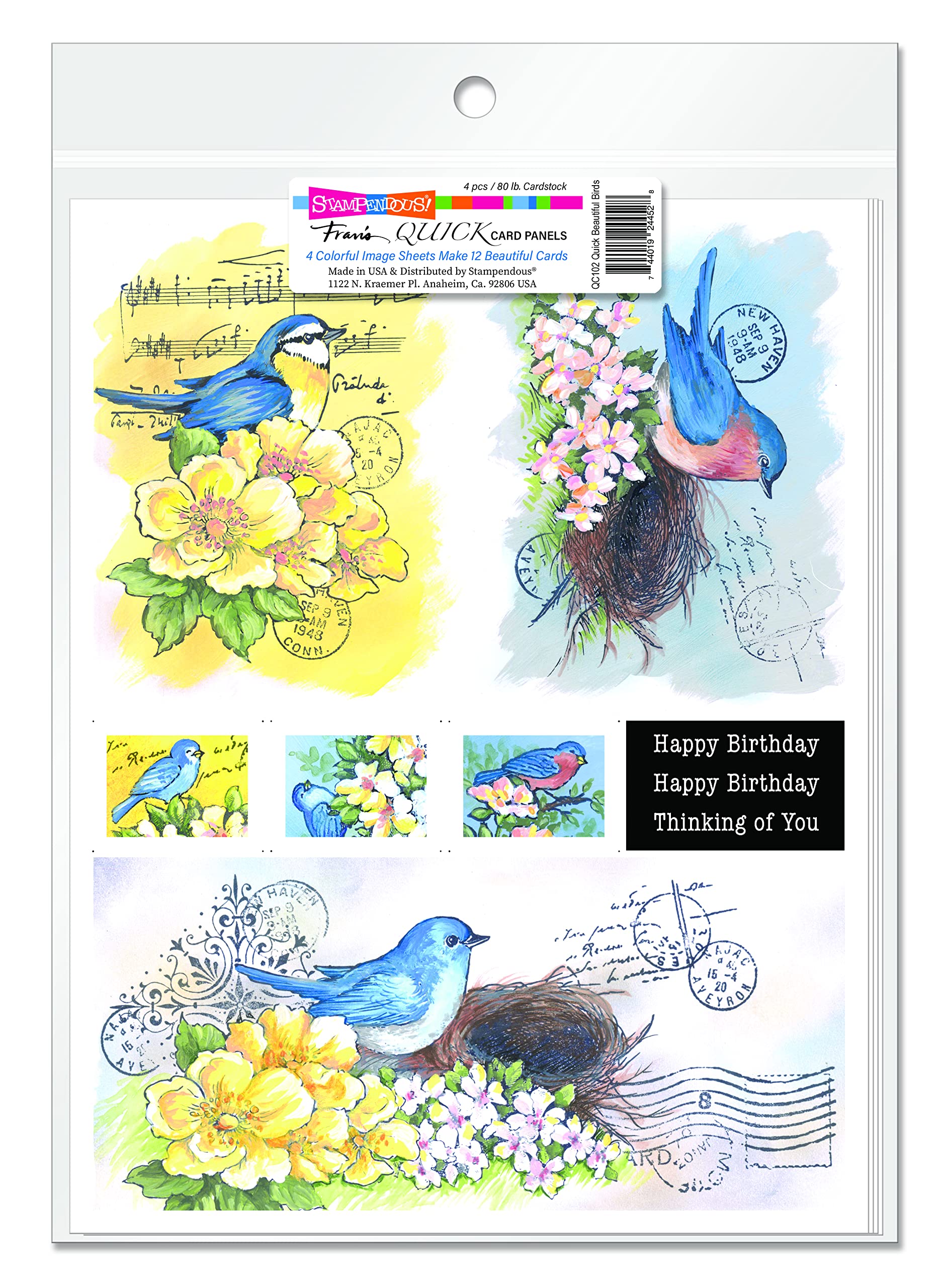 Stampendous Quick Beautiful Birds