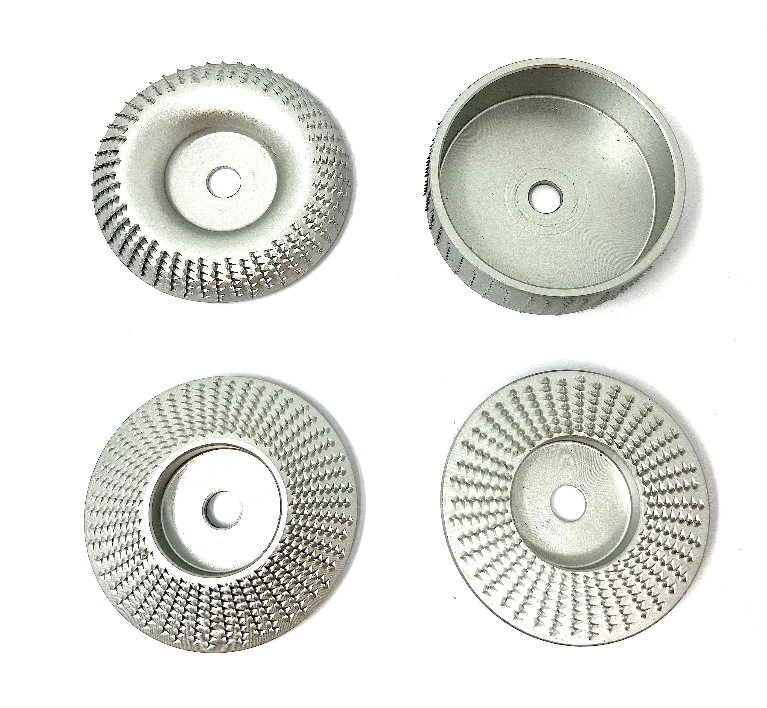 Wellerwerkzeuge 4pcs 76 x 10 mm Silicon Carbide Rasp Discs for Mini Angle Grinders
