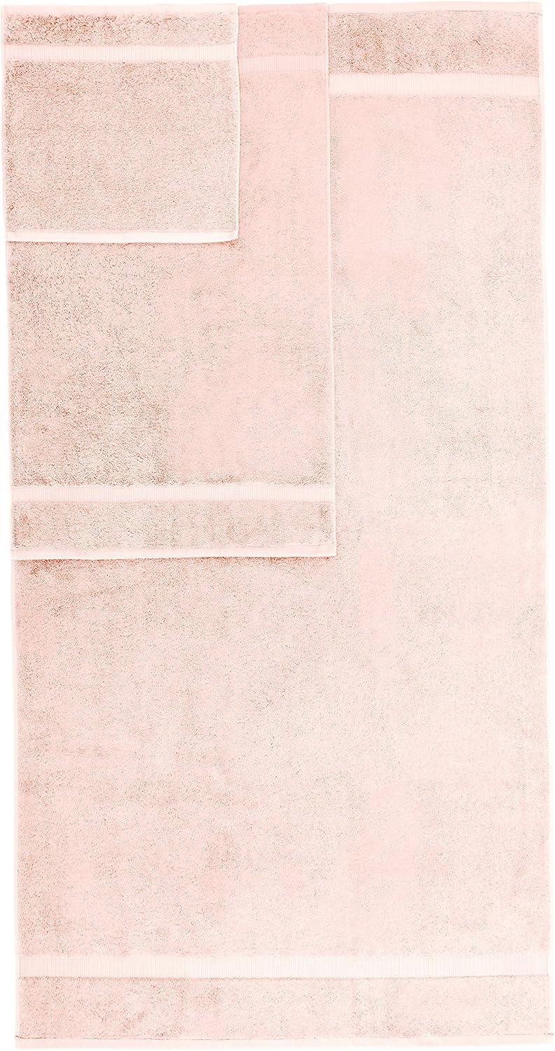  Brand – Pinzon Organic Cotton Bathroom Towels, 6-Piece Set, Blush Peach/Pink: Home & Kitchen