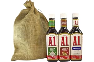 CUSTOM VARIETY A1 Steak Sauce Deluxe Variety Pack Featuring Bold and Spicy Tabasco, Thick and Hearty, and Original