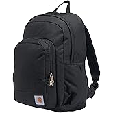 Carhartt 25L Classic Laptop Backpack, Durable Water-Resistant Pack W/ 15" Laptop Sleeve and Multiple Organizational Compartments, PFAS Free, Black